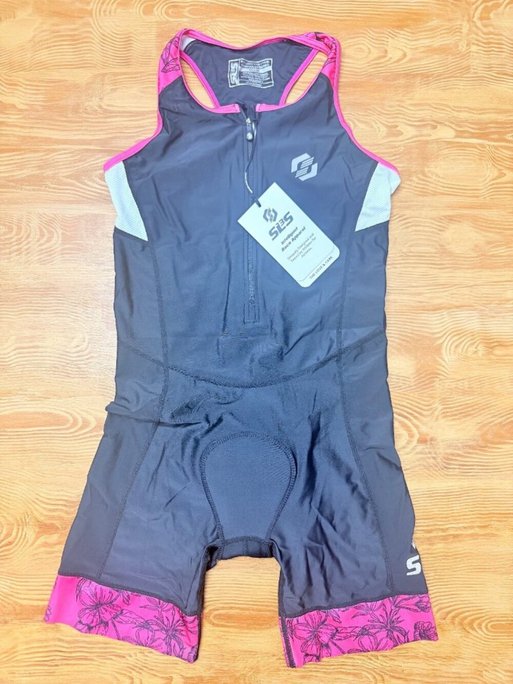 SLS3 Women's One-Piece Triathlon Suit – Pink Rose, Medium - 1500